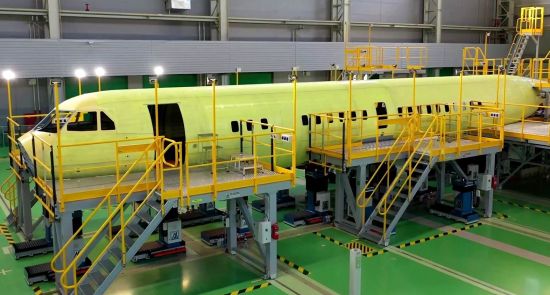Производство нового российского самолета Ил-114-300