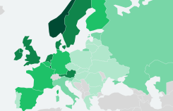 Рейтинг стран Европы по доступности бензина в середине 2021 года