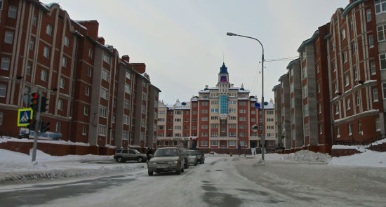 Жилой квартал в Салехарде.