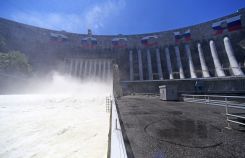 Водосброс на Саяно-Шушенской ГЭС