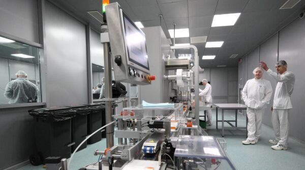 Производство лекарств на заводе "Хемофарм" в Обнинске