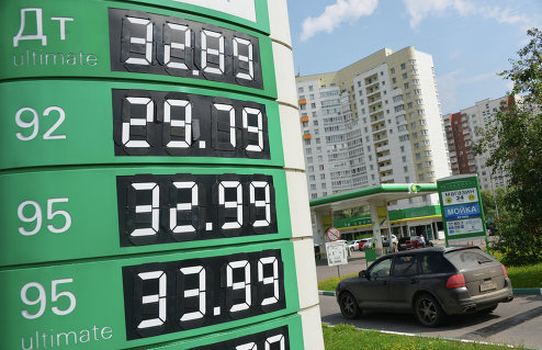 Повышение цен на бензин в Москве
