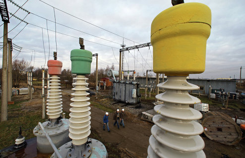 Открытие электроподстанции в поселке Борисово Открытие электроподстанции в поселке Борисово