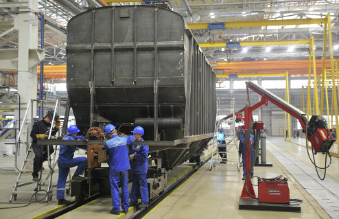 Группа ИСТ открыла Тихвинский вагоностроительный завод в Ленинградской области