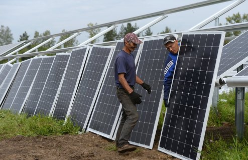 Майминская солнечная электростанция в Республике Алтай