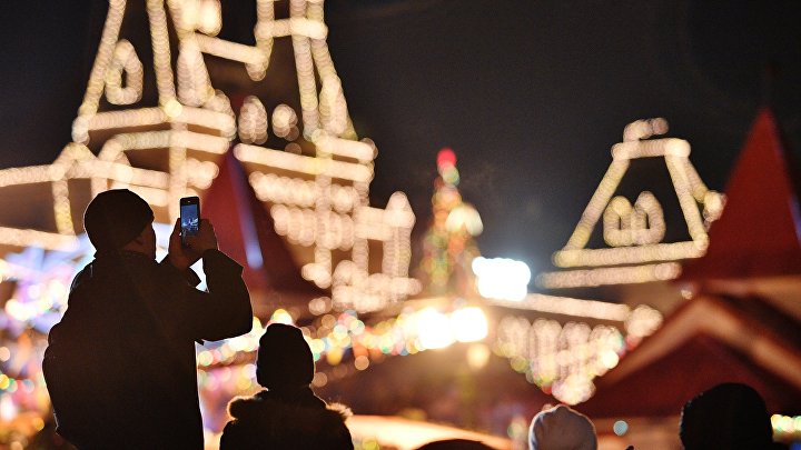 Празднование Нового года в Москве