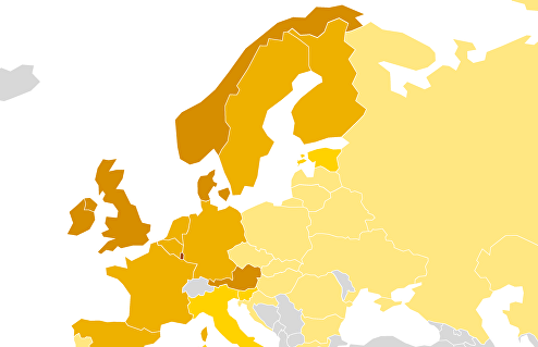 Рейтинг стран Европы по доступности бензина в середине 2020 г. 